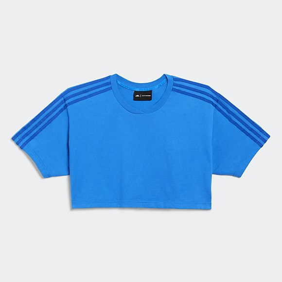 Adidas Originals Women's Glow blue Ivy Park Crop Top H61694 - Picture 3 of 4